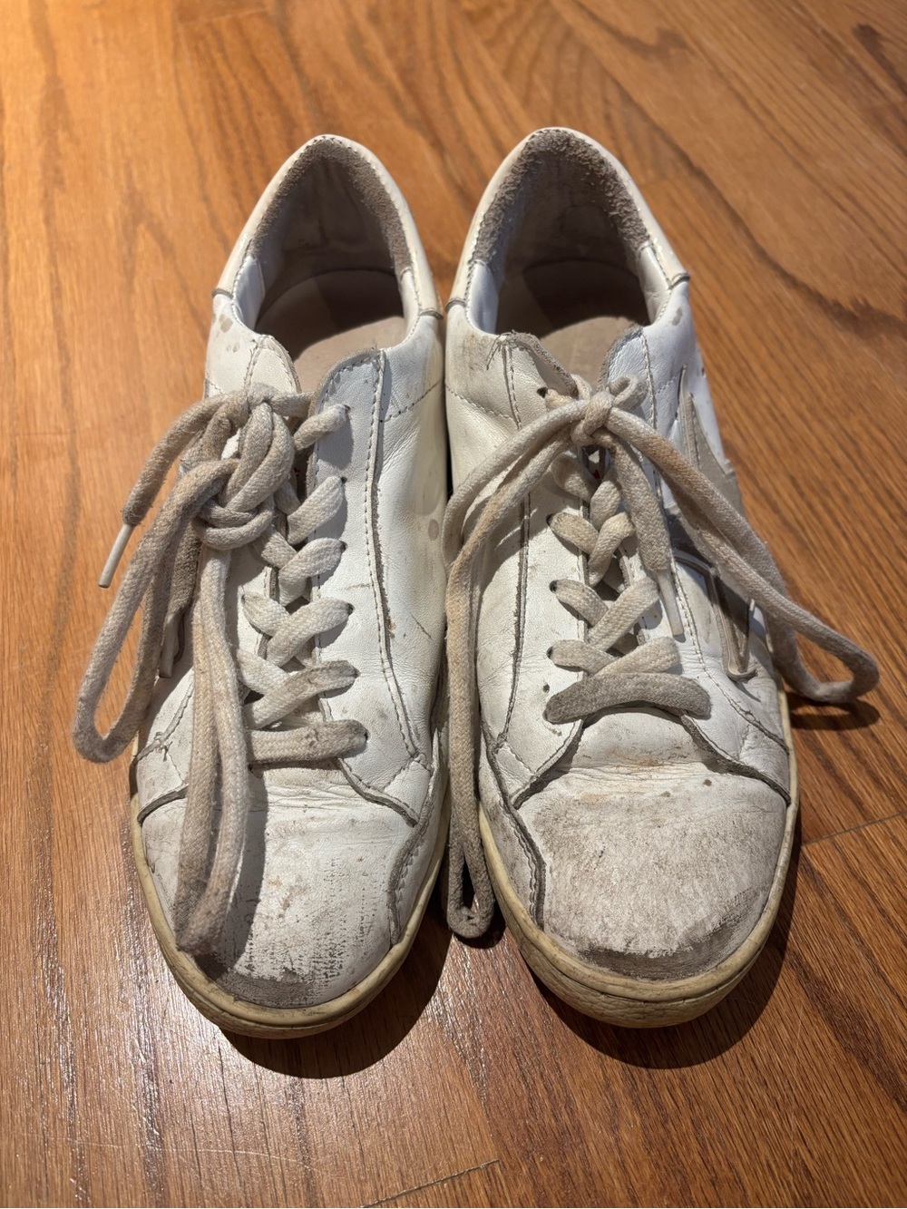 Freebird by Steven White Leather Low-Top Sneakers